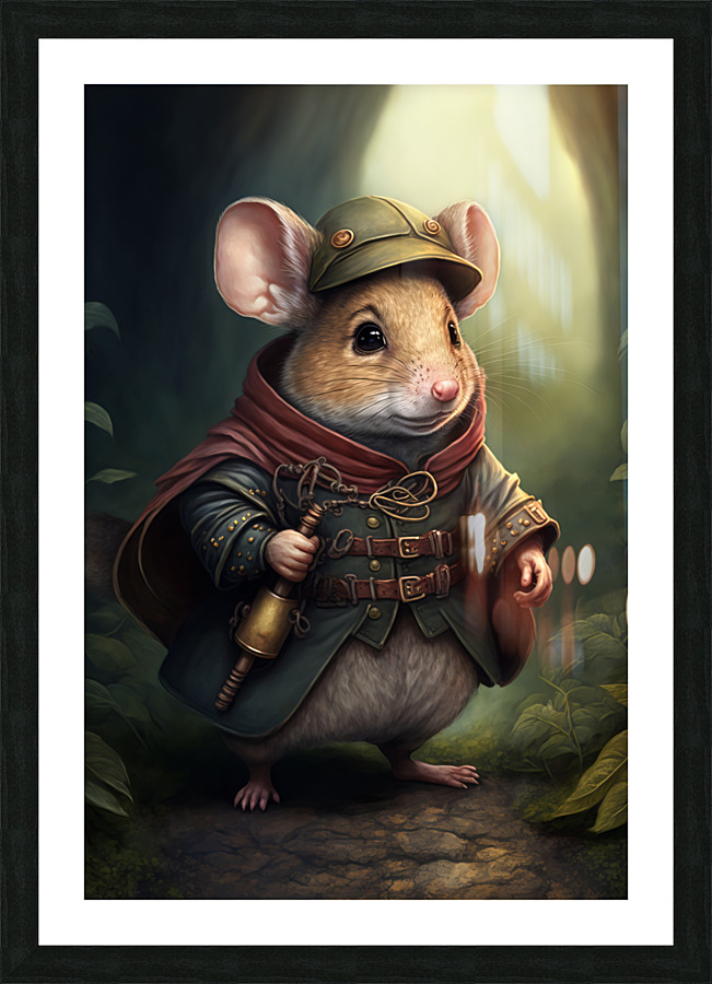 Mouse the Explorer Picture Frame print