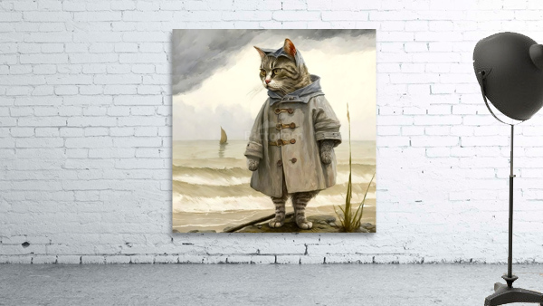 Anthropomorphic Cat Wall Preview