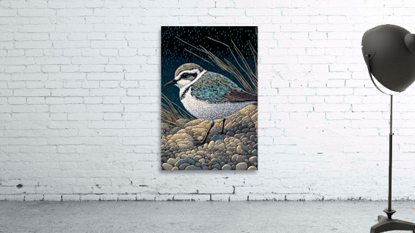 Beaded Snowy Plover  Wall Preview