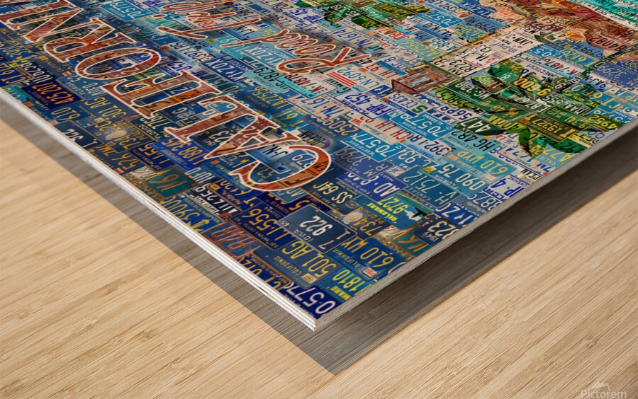 CALIFORNIA ROAD TRIP Wood print