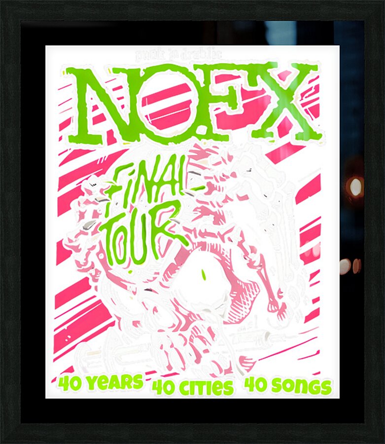 NOFX 3 Picture Frame print