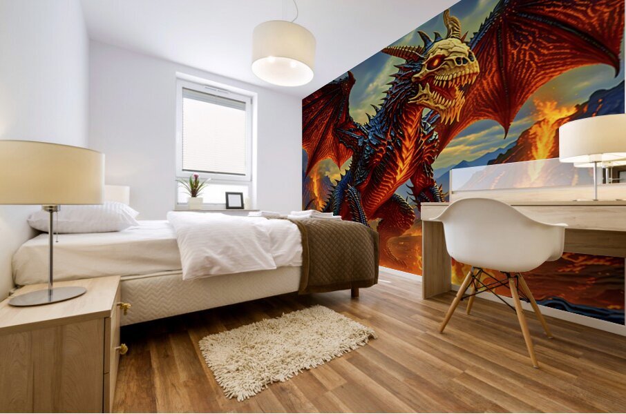 Primeval Dragon Mural print
