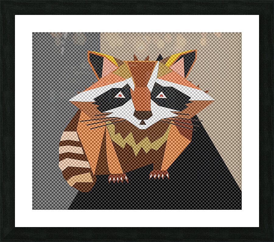 Tangram Trickster Picture Frame print