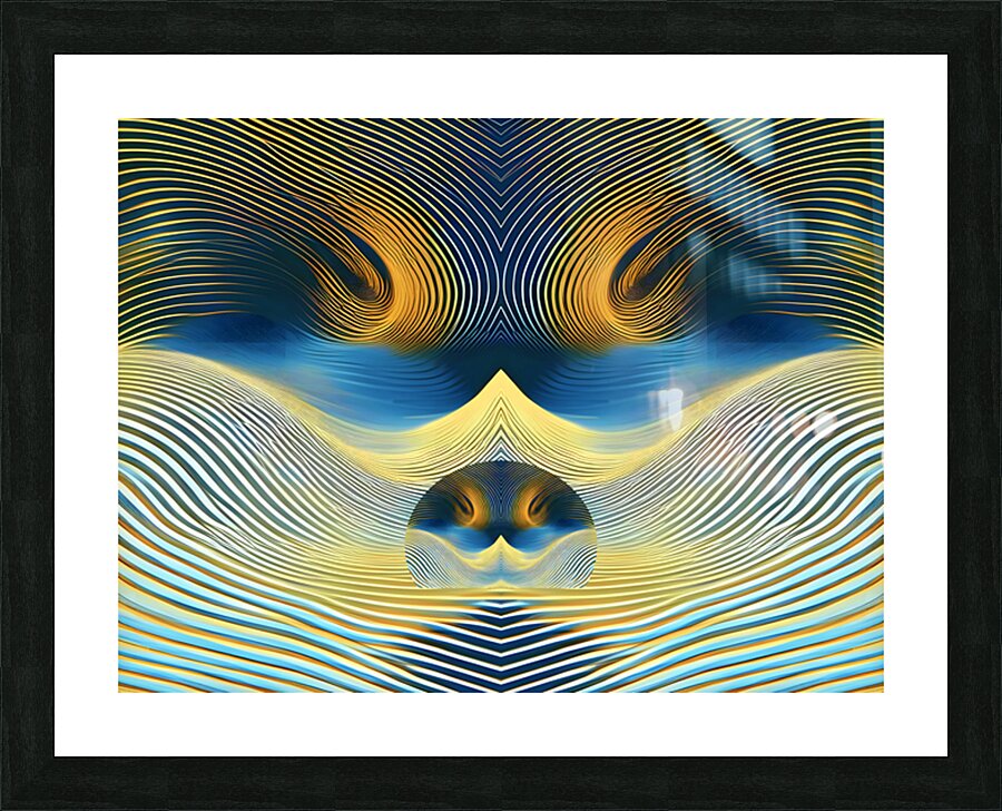 Wave Distortion Picture Frame print