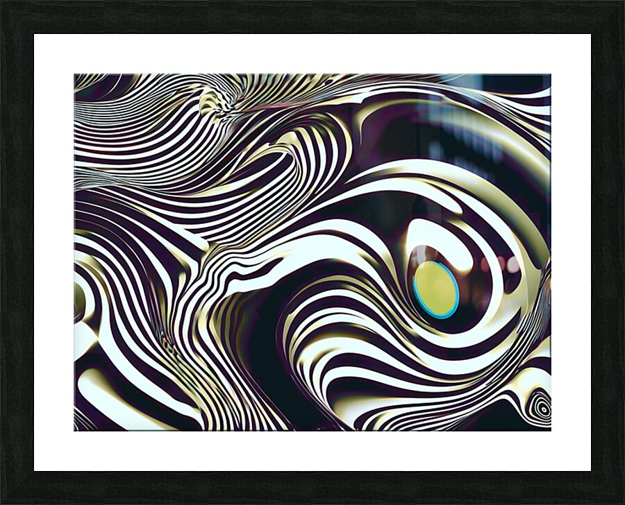 Wave Distortion 8 Picture Frame print