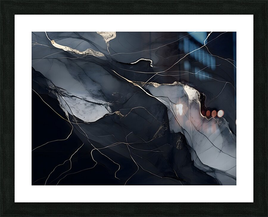 Obsidian Silence Picture Frame print