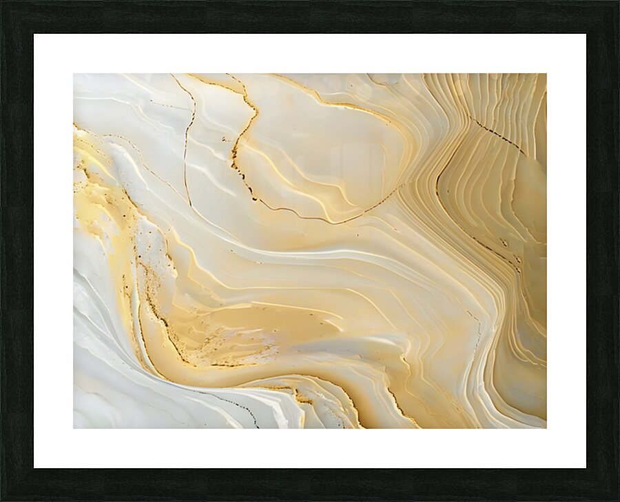 Ivory Strata Picture Frame print