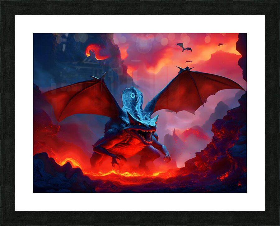 Volcanic Beast Picture Frame print