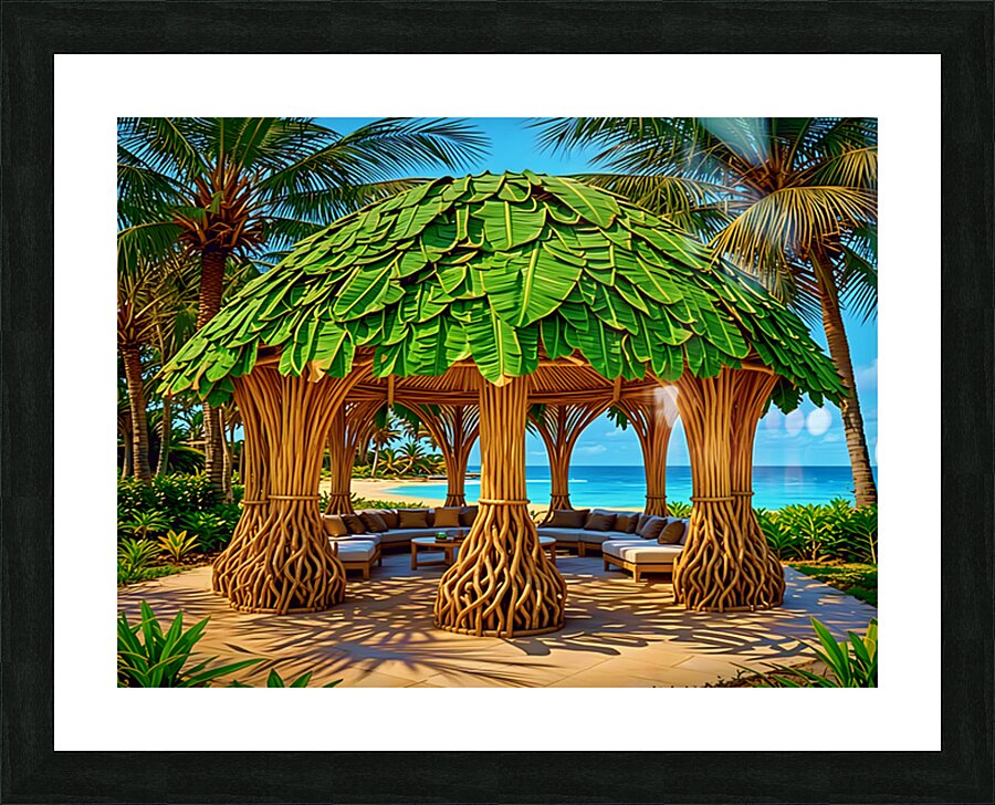 Woven Pavilion Picture Frame print