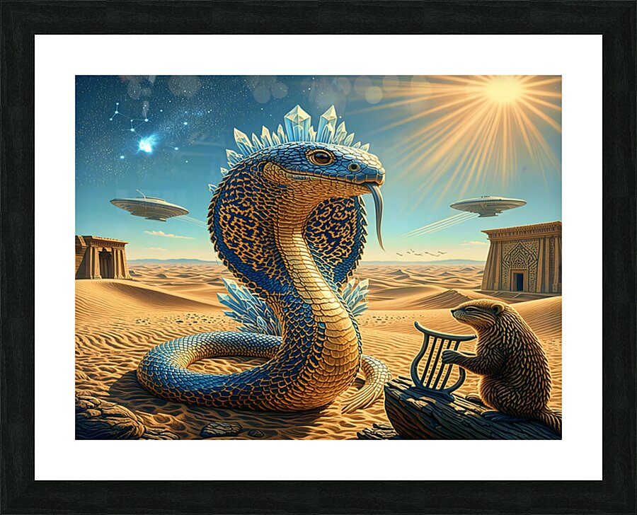 Fractal Duel Picture Frame print