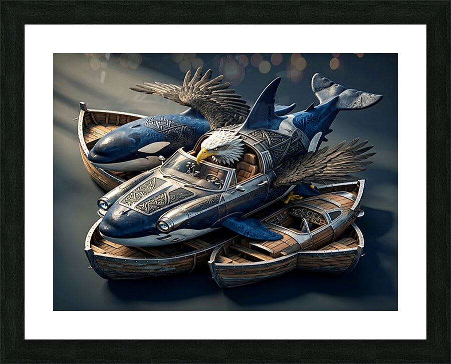 Seals Reign Picture Frame print