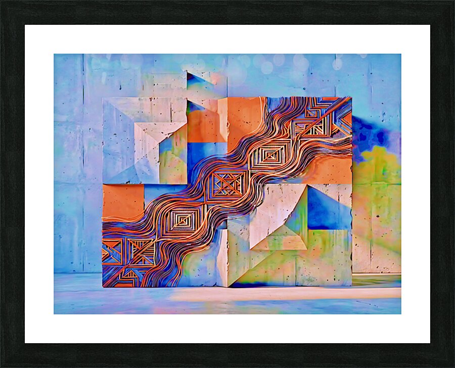 Geometric Root Picture Frame print