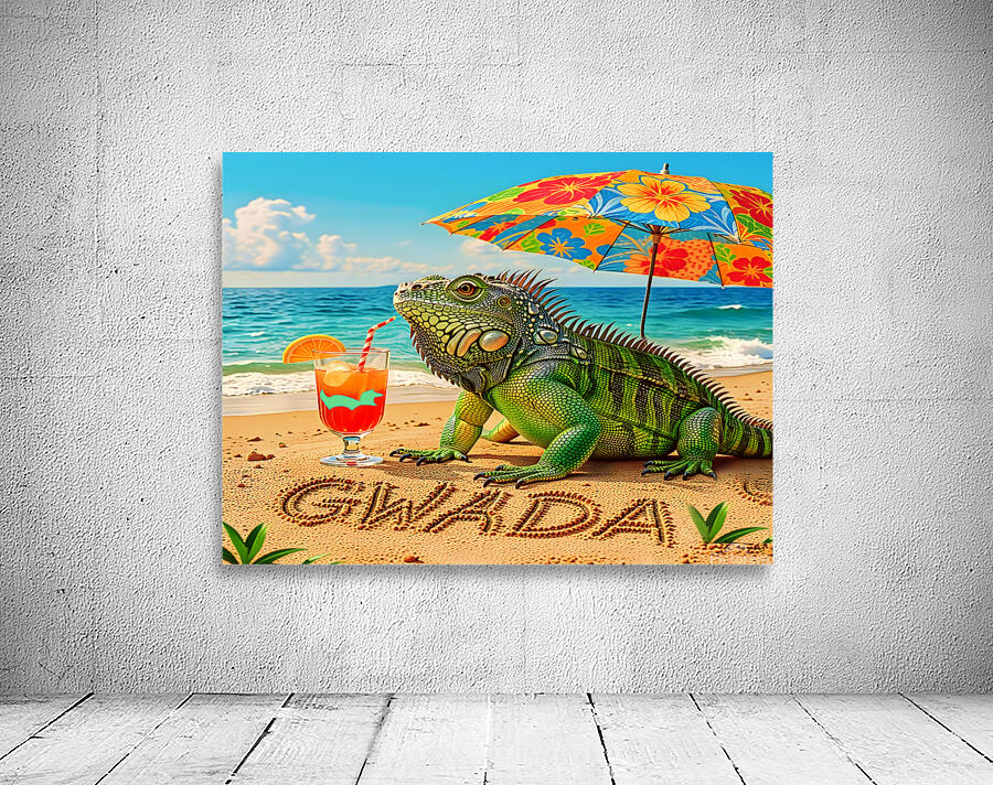 Caribbean Iguana Wall Preview