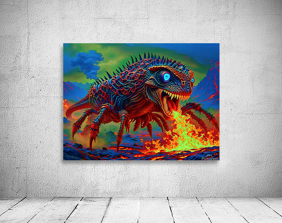 Neon Predator Wall Preview