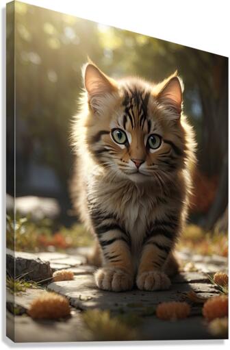 Cats Curious Exploration Environment Canvas Print