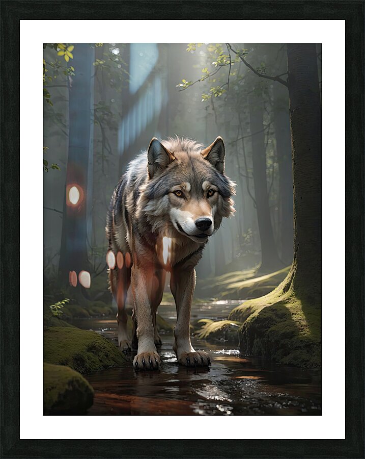 Realistic Wildlife Encounter Photography Picture Frame print