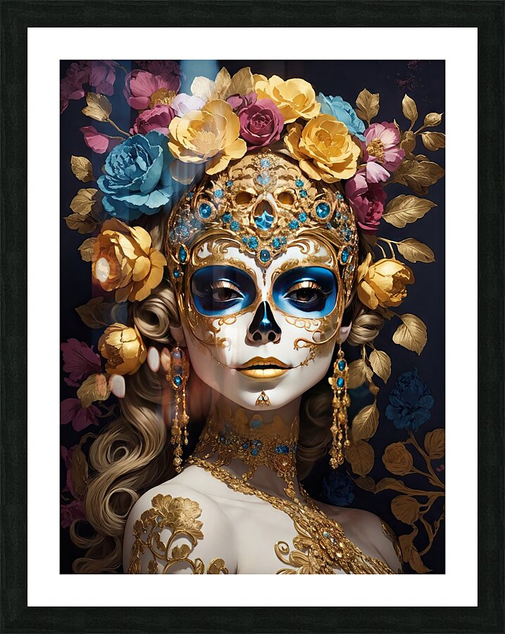 Calaveras Illustration Picture Frame print