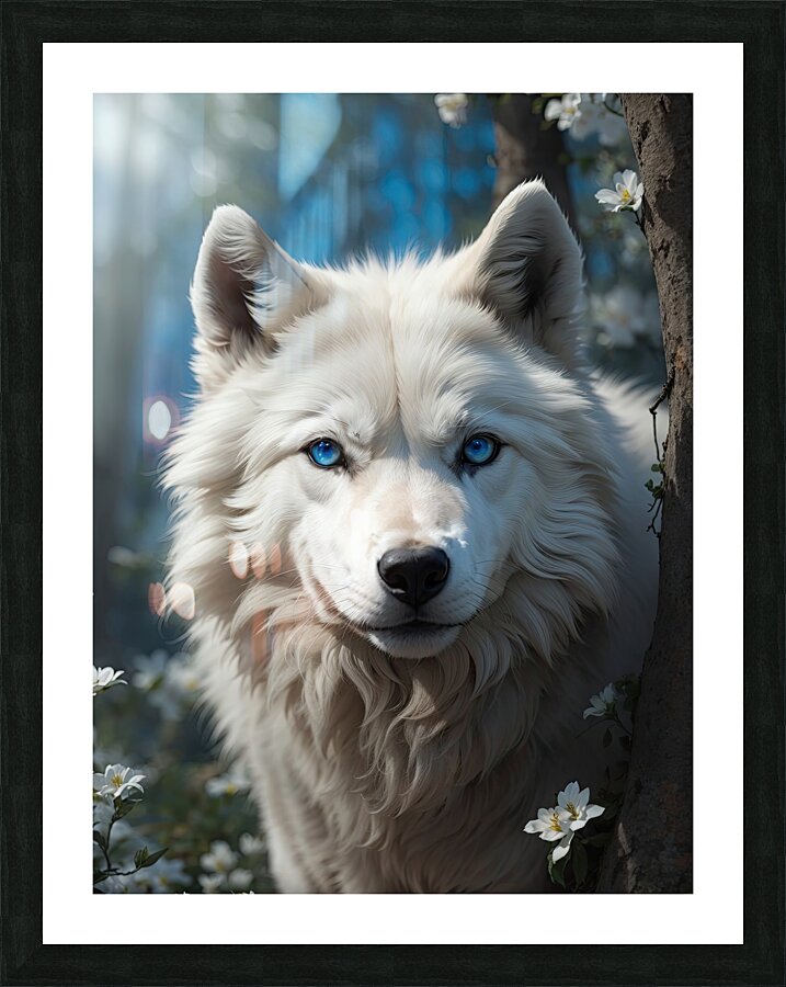 Realistic Wildlife Encounter Photography Picture Frame print