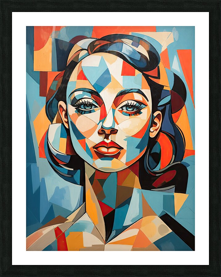 Picasso-esque Portraiture Dynamic art Picture Frame print