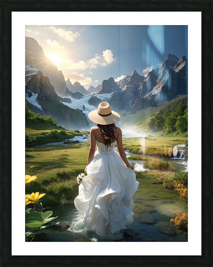 Synthetic Nature Fusion Photography Picture Frame print