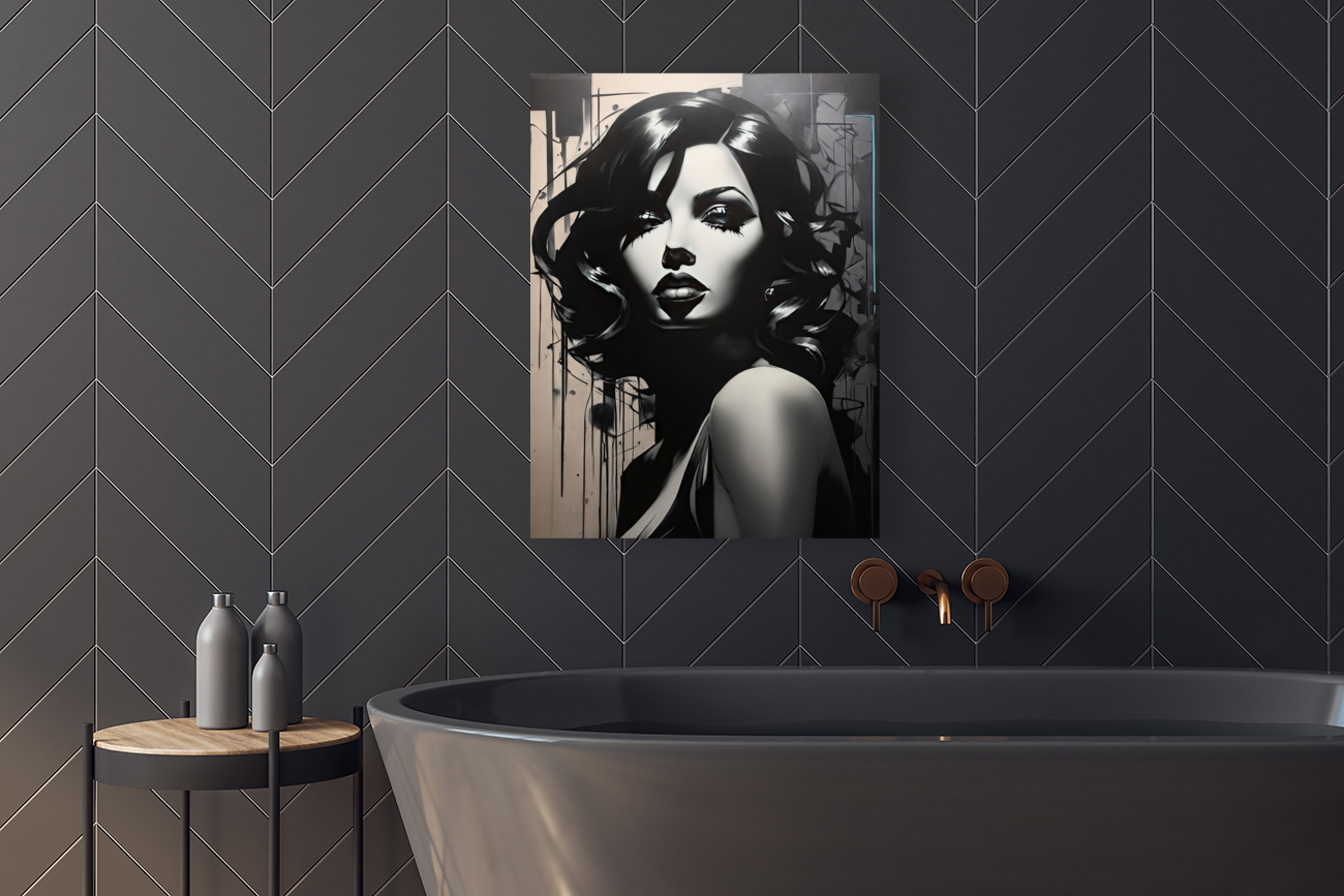 Graffiti Noir Creative art Reproduction