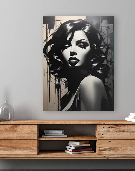 Graffiti Noir Creative art Reproduction
