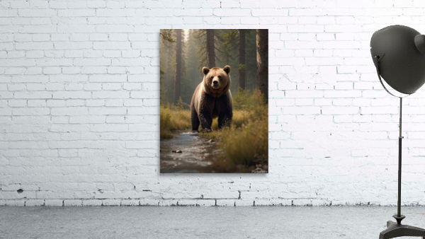 Hyper-realistic Bear Encounter Photography Wall Preview