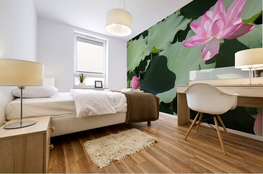 Two Lotus Mural print
