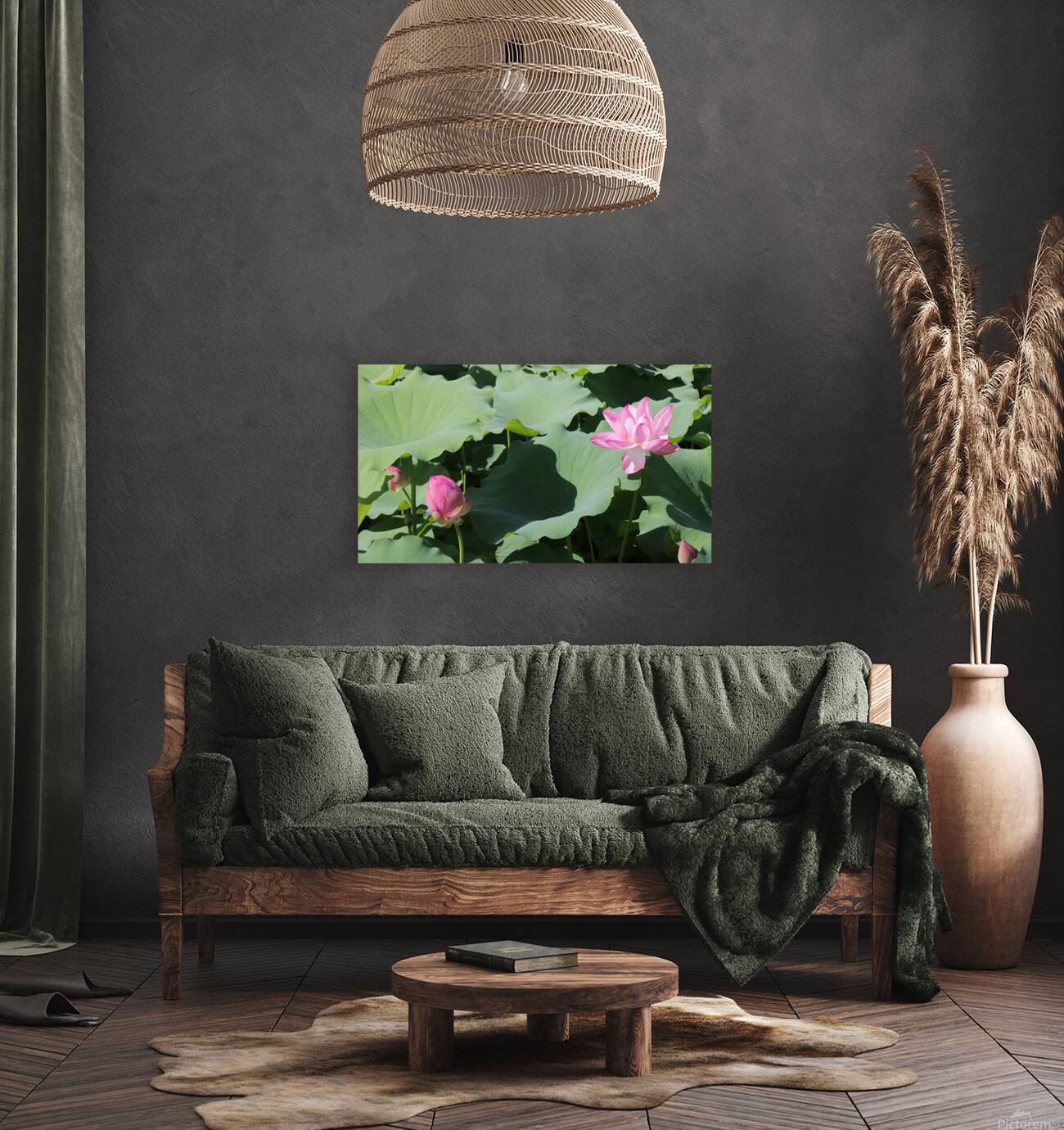 Two Lotus Reproduction