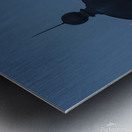 Montauk Light Lamproom Moonrise 1 Metal print