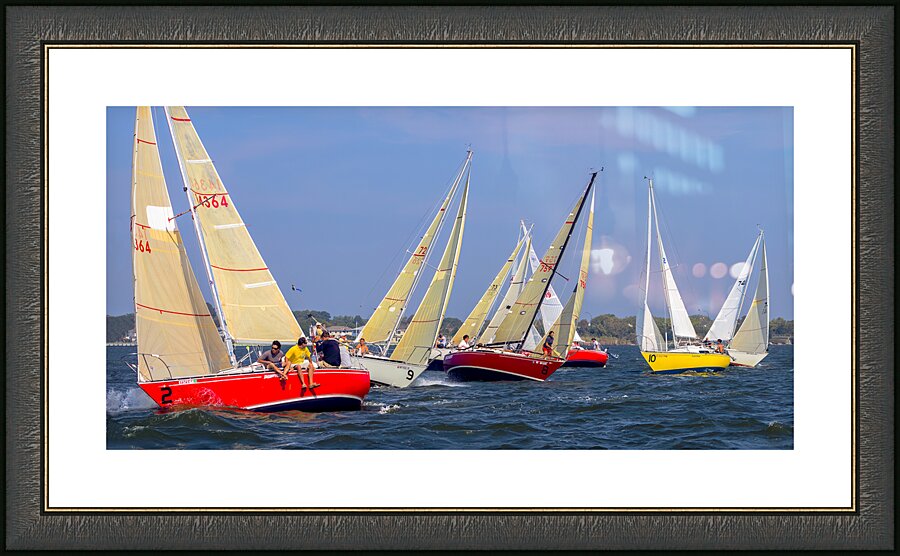 Starboard!  Comin Thru Picture Frame print