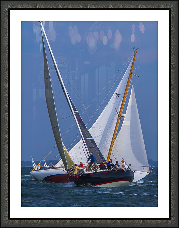 Crossing Tacks Picture Frame print