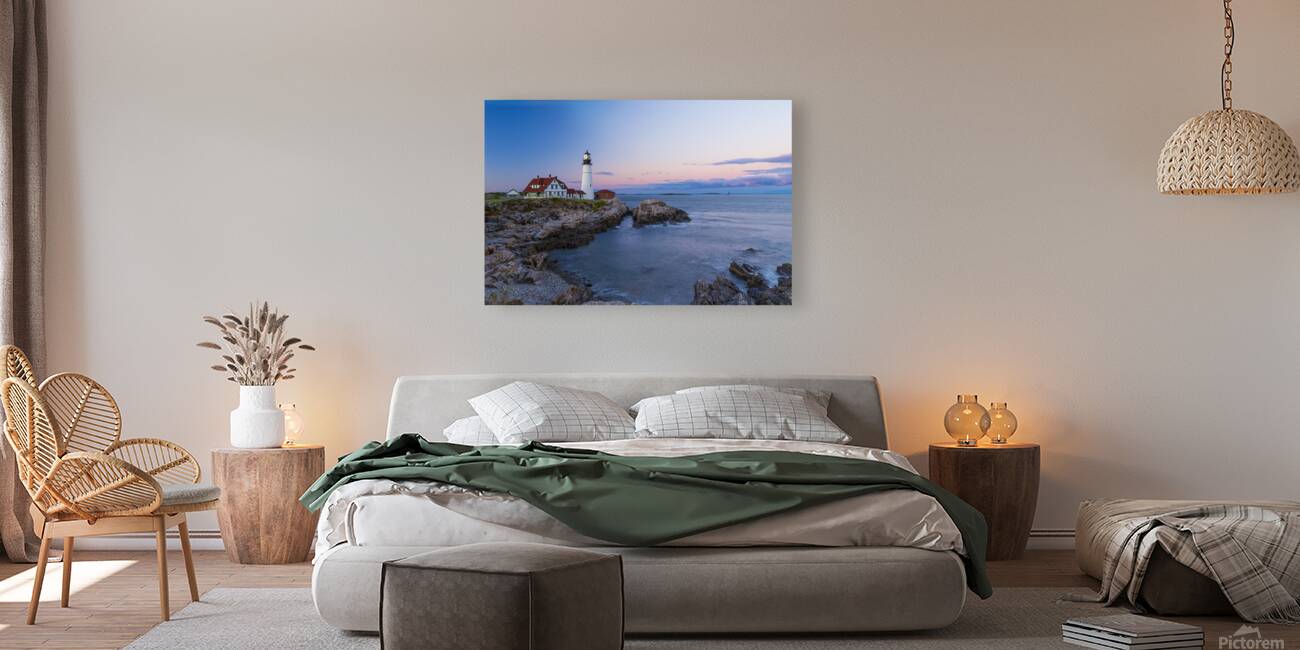 Portland Head Light Twilight Reproduction