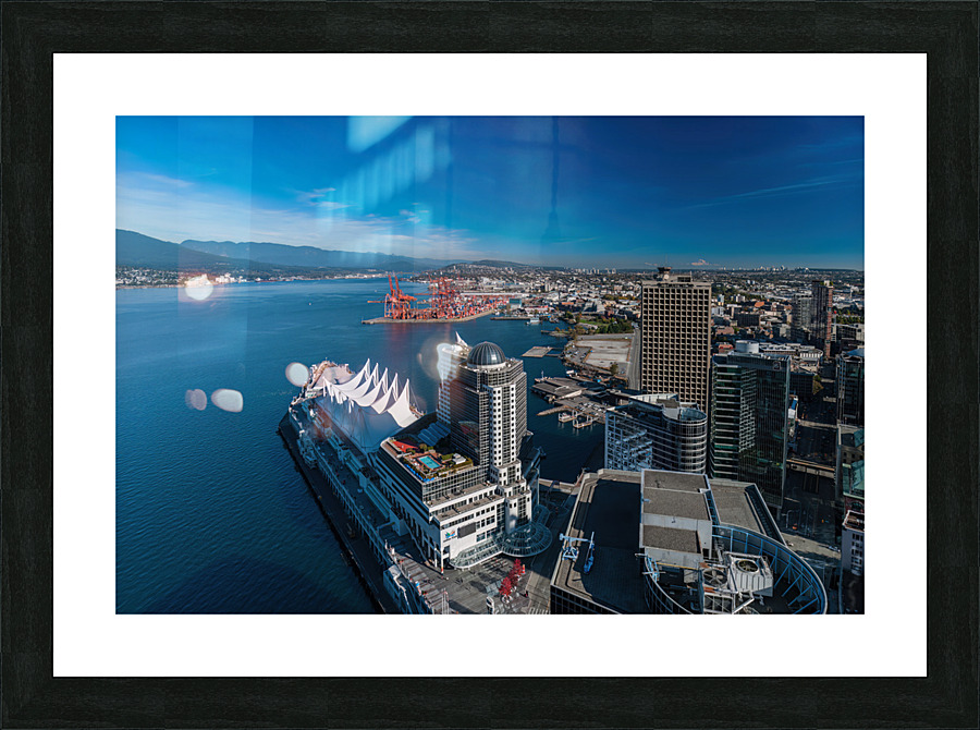 Vancouver Skyline Picture Frame print