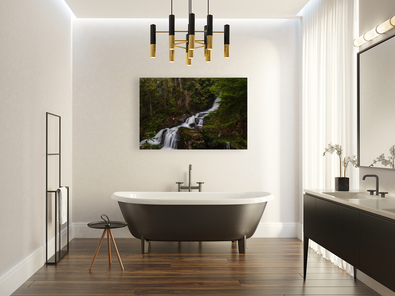 Forest Waterfall Reproduction