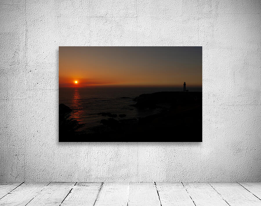 Lighthouse Sunset Wall Preview