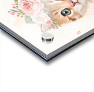 Watercolor Kitten with Floral Crown – Soft & Dreamy Nursery Art Print Acrylic print