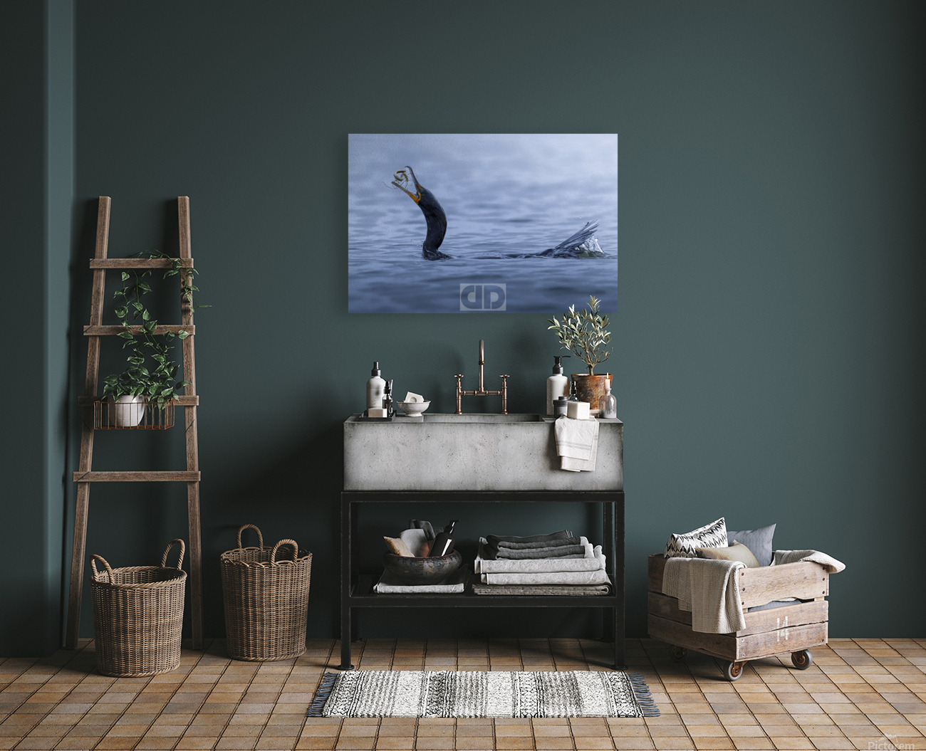 Cormorant Feast Reproduction