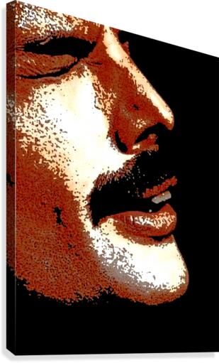 Freddie Mercury Face Canvas Print