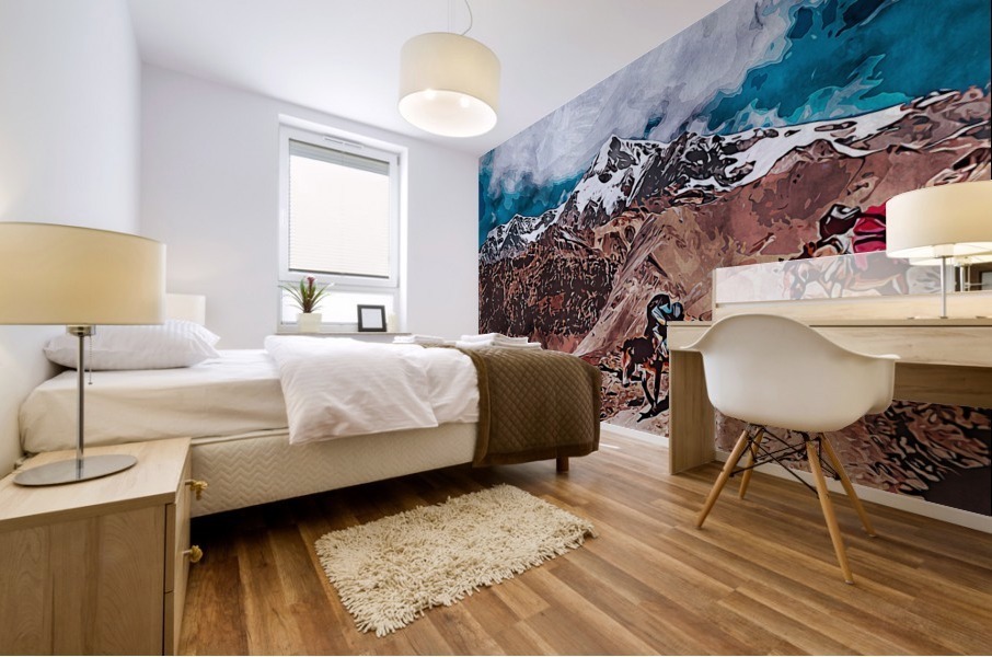 Nature illustration Mural print