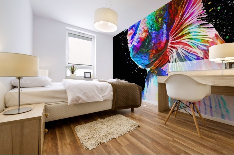 Betta Fish Lover 24 Mural print