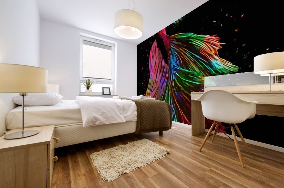 Betta Fish Lover 3 Mural print