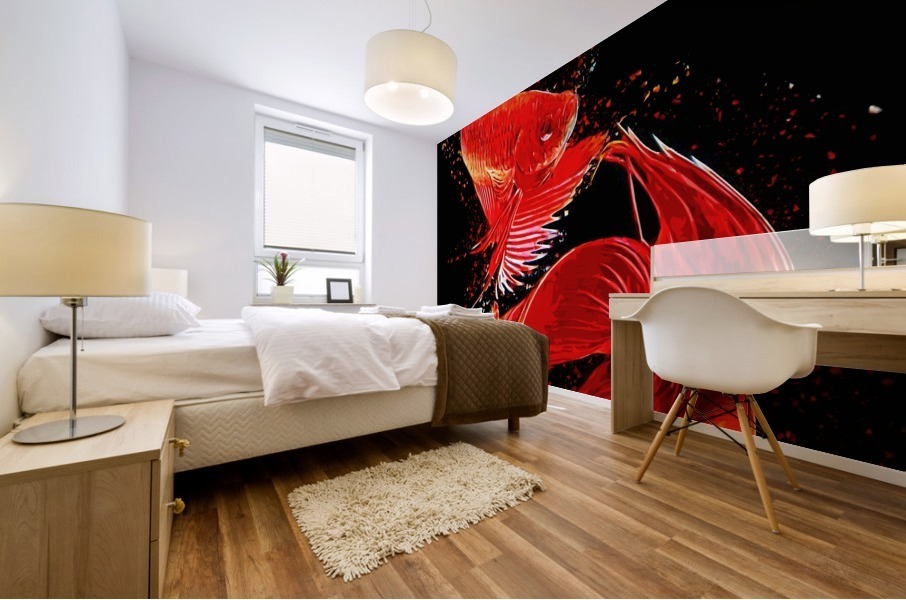 Betta Fish Lover 2 Mural print