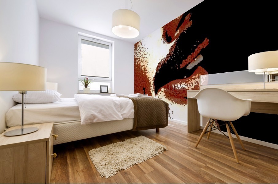 Freddie Mercury Face Mural print