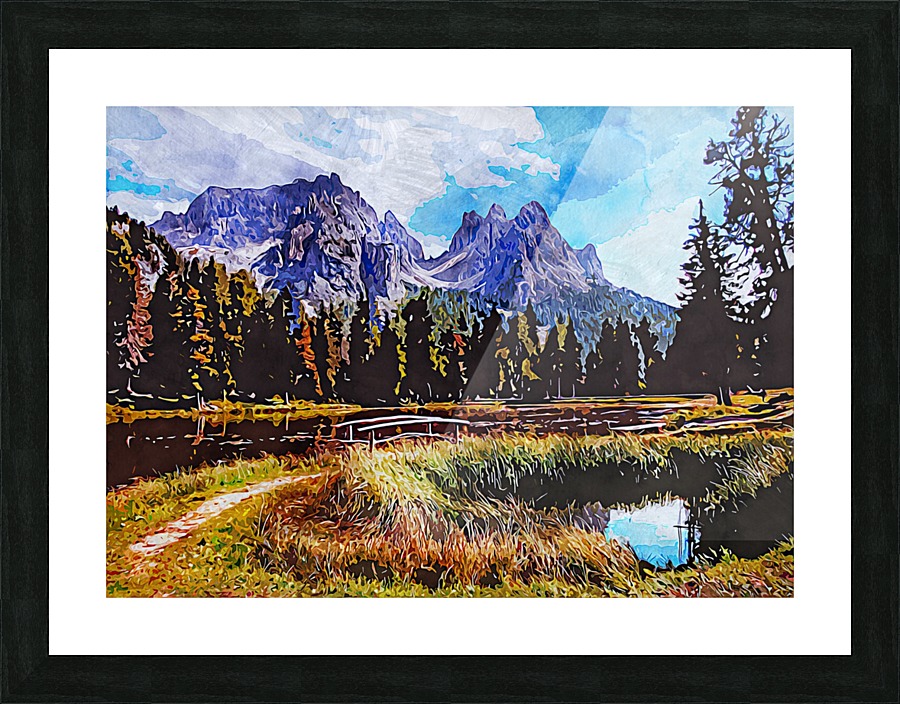 Nature Wall Background 8 Picture Frame print