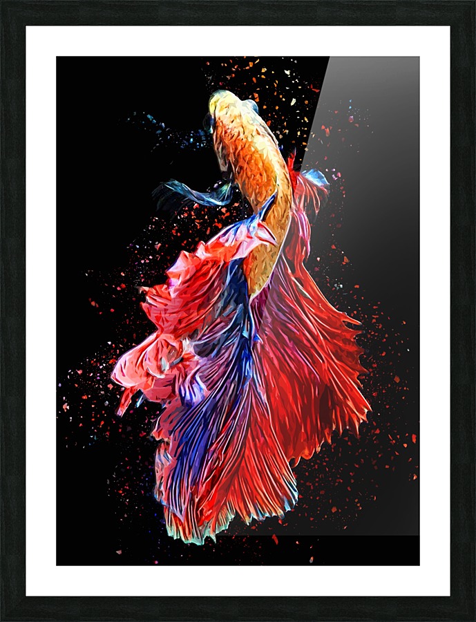 Betta Fish Lover 4 Picture Frame print