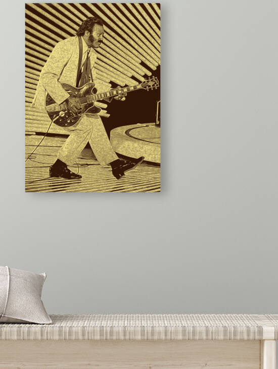 Chuck Berry Retro Vintage Poster 2 by RANGGA OZI