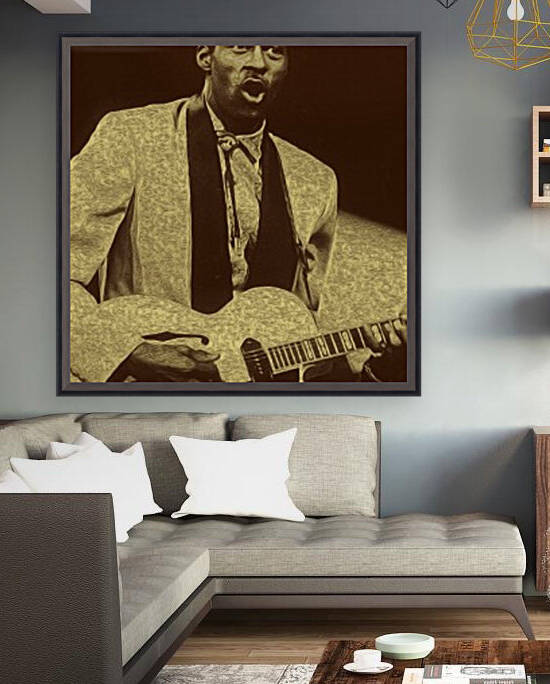 Chuck Berry Retro Vintage Poster 5 by RANGGA OZI