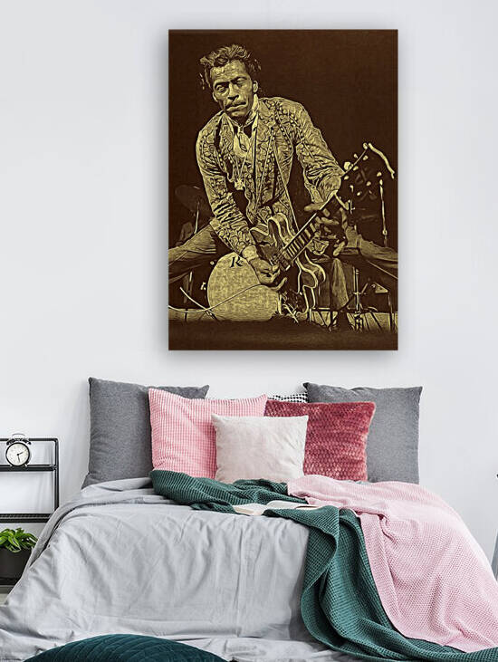 Chuck Berry Retro Vintage Poster 3 by RANGGA OZI