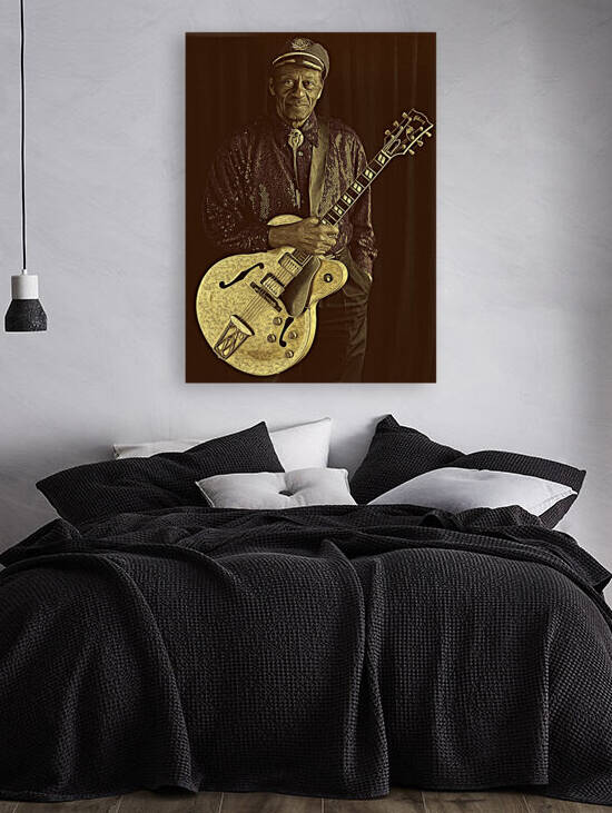 Chuck Berry Retro Vintage Poster 8 by RANGGA OZI